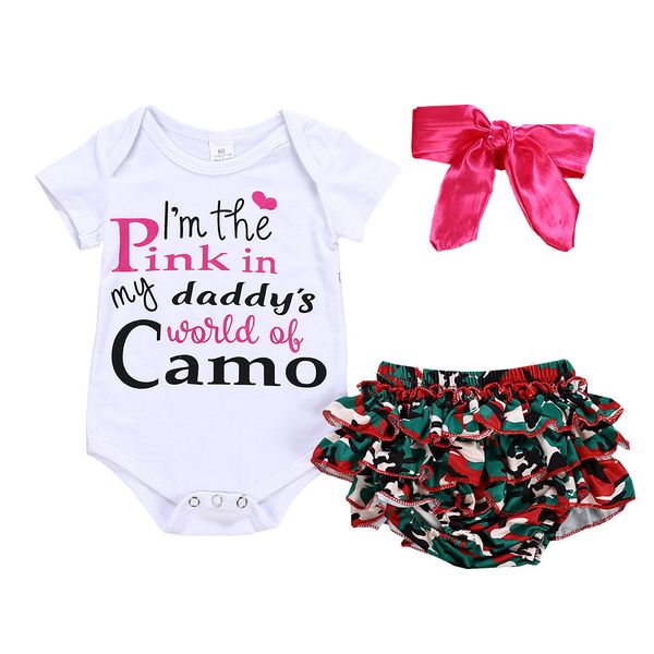 newborn baby girls clothes i' the pink in my daddy's world of camo rompers+ruffel pants shorts+headband 3pcs outfits set, Blue
newborn baby girls clothes i' the pink in my daddy's world of camo rompers+ruffel pants shorts+headband 3pcs outfits set, Blue