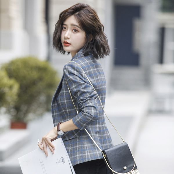 women's suits & blazers jacket 2021 spring and autumn casual fashion slim slimming temperament wild single button small suitwomen', White;black
women's suits & blazers jacket 2021 spring and autumn casual fashion slim slimming temperament wild single button small suitwomen', White;black