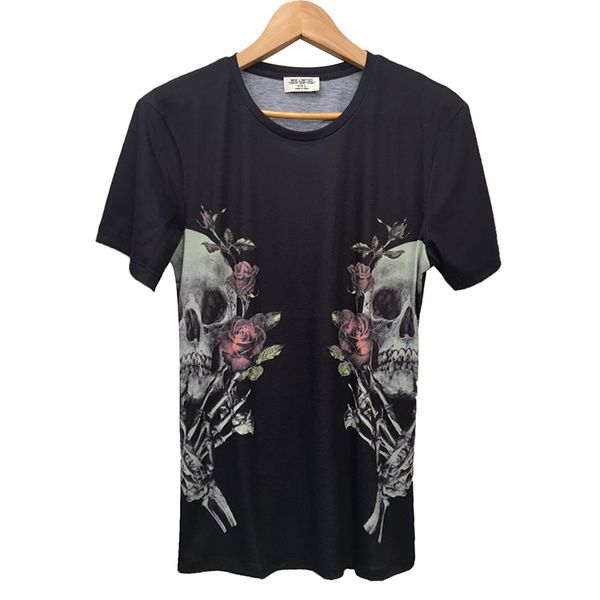summer new skull trend men's black fashion printing short sleeve t-shirt men's digital printed t shirt t1006, White;black
summer new skull trend men's black fashion printing short sleeve t-shirt men's digital printed t shirt t1006, White;black