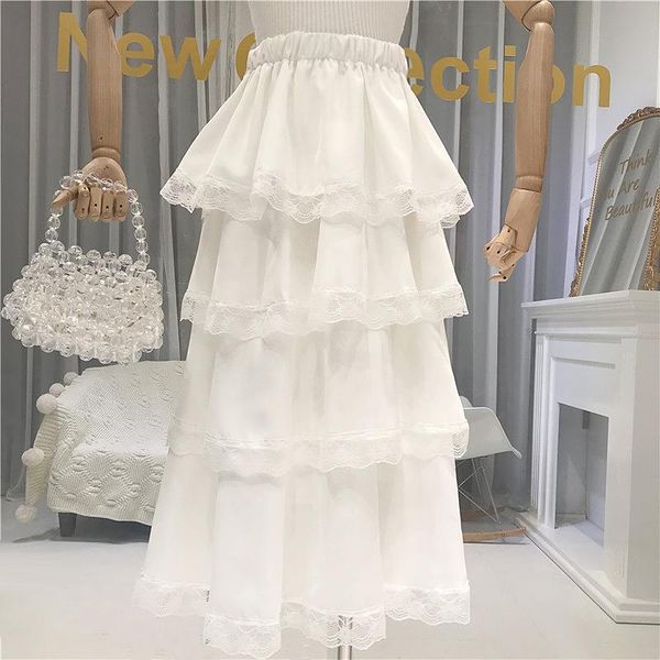 2020 white ball gown women skirt lolita style solid patchwork lace long skirts for women korean fashion clothes, Black
2020 white ball gown women skirt lolita style solid patchwork lace long skirts for women korean fashion clothes, Black