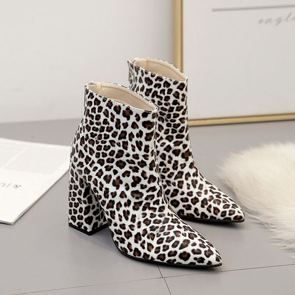 leopard ankle boots rock shoes woman booties ladies bling bling round toe chunky heel lace up luxury designer martins autumn, Black
leopard ankle boots rock shoes woman booties ladies bling bling round toe chunky heel lace up luxury designer martins autumn, Black