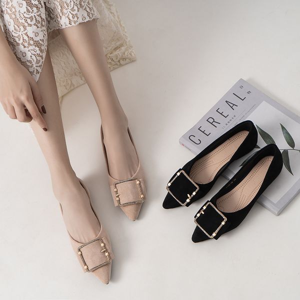 shoes women's spring new style pumps pointed toe flat large size women's shoes korean-style soft-sole cone sneakers, Black
shoes women's spring new style pumps pointed toe flat large size women's shoes korean-style soft-sole cone sneakers, Black