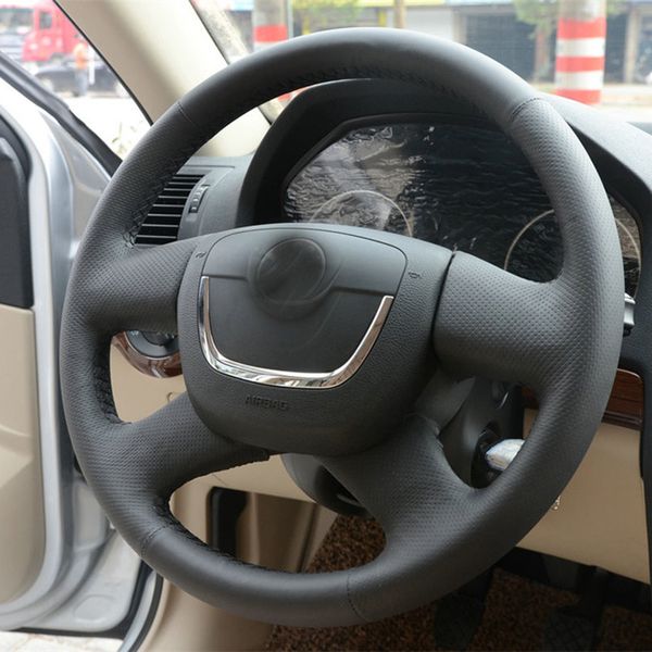 cowhide layer leather handmade sewing steering wheel covers protect for octavia/superb
cowhide layer leather handmade sewing steering wheel covers protect for octavia/superb