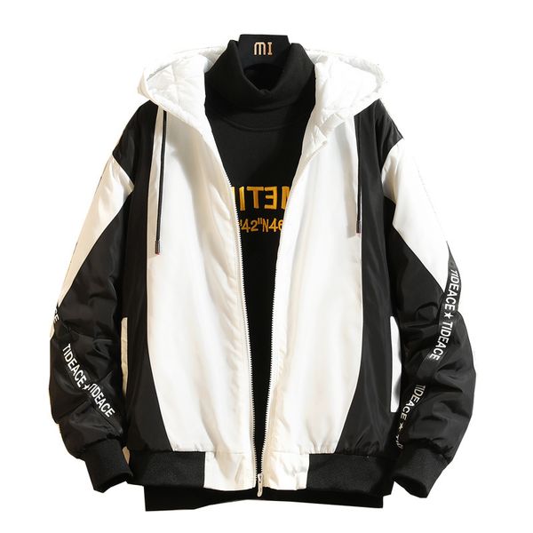 new men's fashion jacket long sleeved hoodied warm coat for men winter clothes jacket panelled streetwear 4 color size m-3, Black;brown
new men's fashion jacket long sleeved hoodied warm coat for men winter clothes jacket panelled streetwear 4 color size m-3, Black;brown