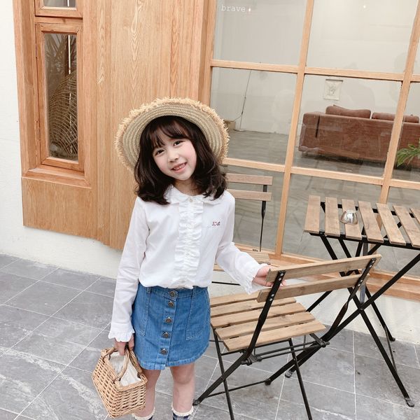 summer 2020 girls lace shirt white cotton small cherry lace long sleeve shirt, White;black
summer 2020 girls lace shirt white cotton small cherry lace long sleeve shirt, White;black