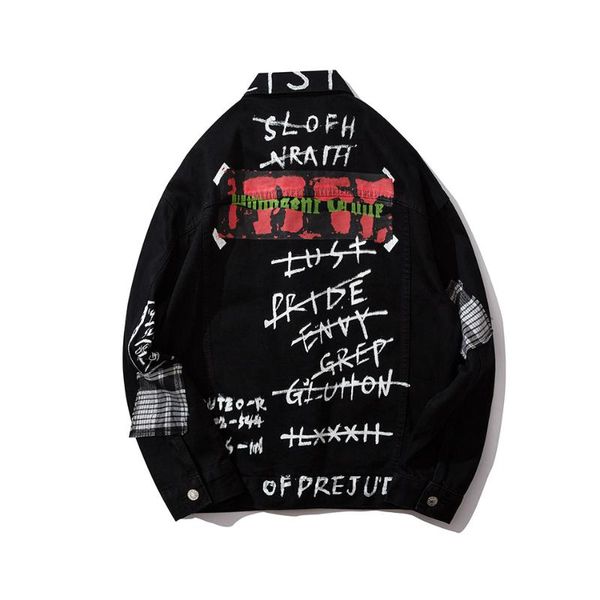 men's jackets full print letter mens jeans jacket jaqueta masculino denim chaqueta hombre bomber, Black;brown
men's jackets full print letter mens jeans jacket jaqueta masculino denim chaqueta hombre bomber, Black;brown