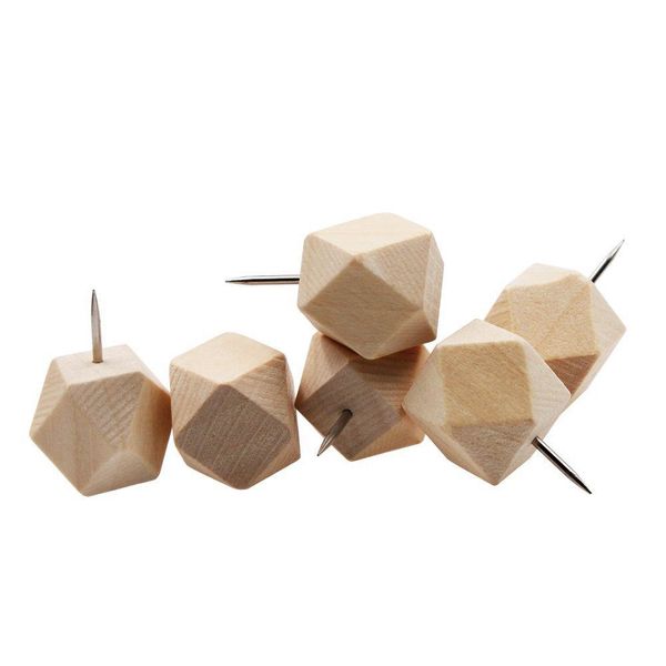 geometric wood decorative push pins, wood head and steel needle point thumb tacks for ps, maps and cork boards
geometric wood decorative push pins, wood head and steel needle point thumb tacks for ps, maps and cork boards