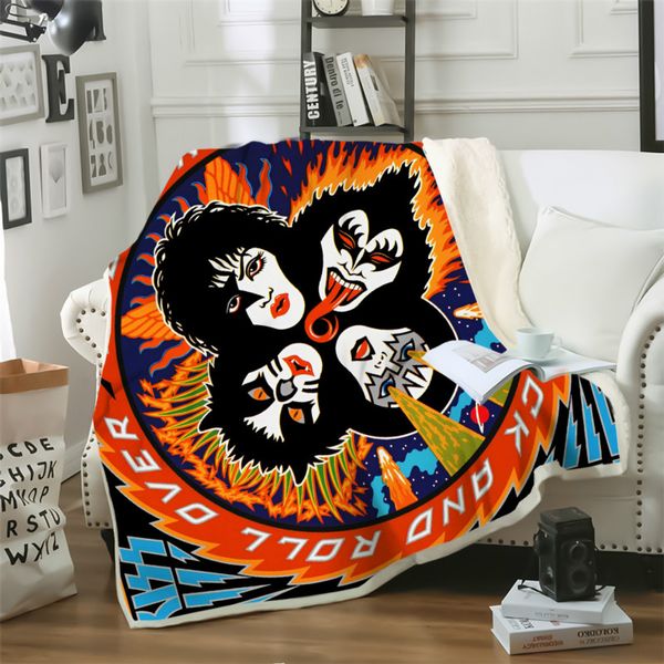 factory wholesale rock kiss band blankets 3d print double layer sherpa blanket on bed home textiles dreamlike style
factory wholesale rock kiss band blankets 3d print double layer sherpa blanket on bed home textiles dreamlike style