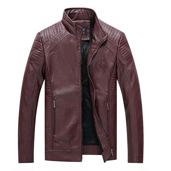 men's fur & faux motorcycle washed leather pu stand collar business casual jacket, Black
men's fur & faux motorcycle washed leather pu stand collar business casual jacket, Black