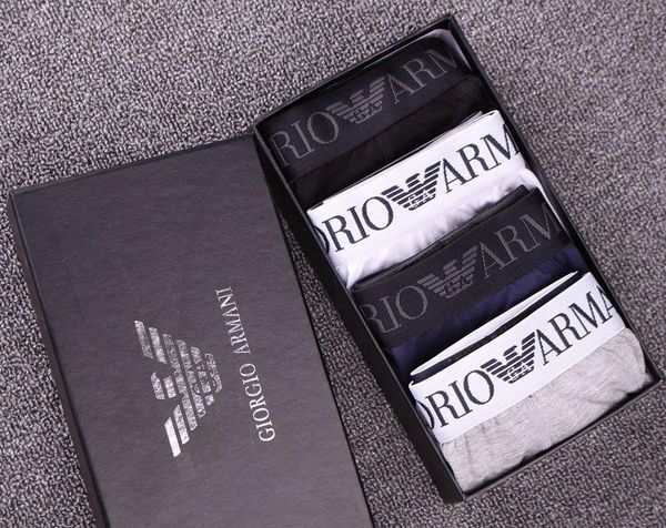 Luxury men underwear with box 100 cotton oft boxer men underpant male underwear with original label 4pc, Blue;gray
Luxury men underwear with box 100 cotton oft boxer men underpant male underwear with original label 4pc, Blue;gray