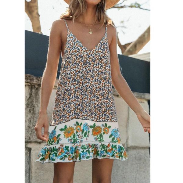 summer boho dress women casual v neck floral print sleeveless beach short sleeveless mini dress sundress vestidos robe femme
summer boho dress women casual v neck floral print sleeveless beach short sleeveless mini dress sundress vestidos robe femme