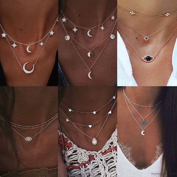 New Jewelry Retro Crystal Multi-layer Necklace Sweater Chain Ladies Pendant Retro Charm Necklace 2019, Wholesale Jewelry 
New Jewelry Retro Crystal Multi-layer Necklace Sweater Chain Ladies Pendant Retro Charm Necklace 2019, Wholesale Jewelry