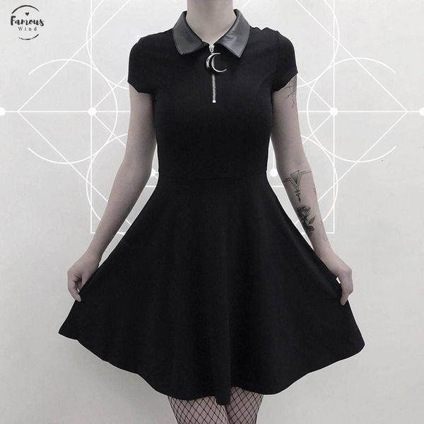 gothic mini dresses women black street punk zipper preppy style girl stylish goth pleated casual shirt dresses elbise bb4, Black;gray
gothic mini dresses women black street punk zipper preppy style girl stylish goth pleated casual shirt dresses elbise bb4, Black;gray