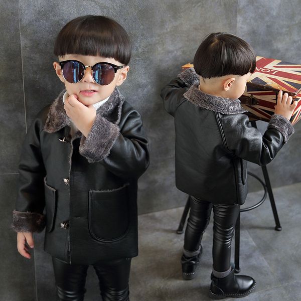 new fleece leather boy coats winter autumm children jackets fashion baby jacket 8jk030, Blue;gray
new fleece leather boy coats winter autumm children jackets fashion baby jacket 8jk030, Blue;gray