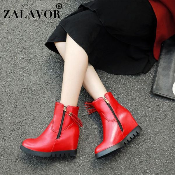 zalavor women ankle boots height increasing tassel zipper short boots women casual shoes fashion mujer footwear size 33-43, Black
zalavor women ankle boots height increasing tassel zipper short boots women casual shoes fashion mujer footwear size 33-43, Black