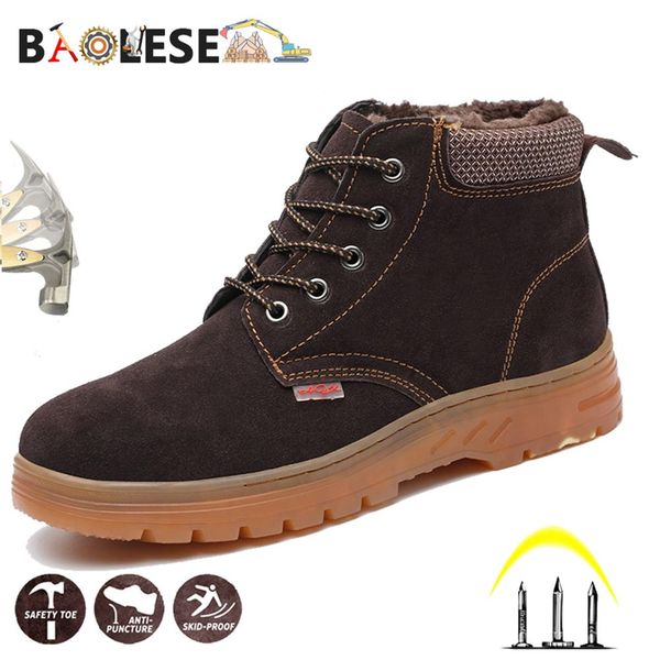 baolesem man safety shoes steel cap toe anti-smashing work shoes men safety work boots fur lined warming boots man winter, Black
baolesem man safety shoes steel cap toe anti-smashing work shoes men safety work boots fur lined warming boots man winter, Black