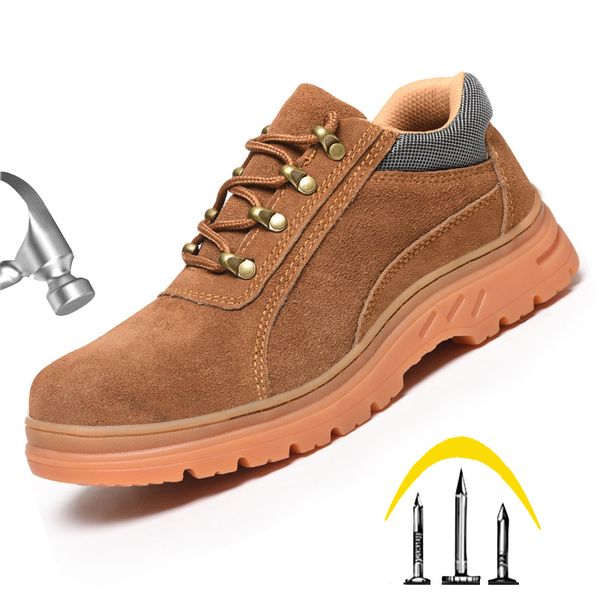 mens steel toe cap work safety shoes outdoor indestructible safety boots brown man anti-smashing puncture proof protective shoes, Black
mens steel toe cap work safety shoes outdoor indestructible safety boots brown man anti-smashing puncture proof protective shoes, Black