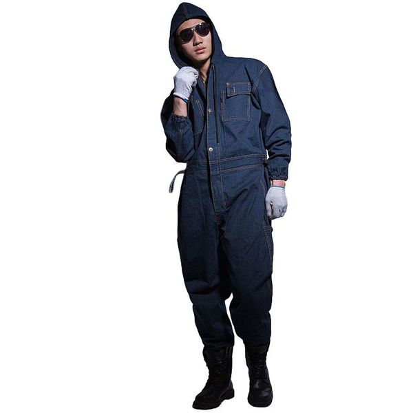 idopy men denim working overalls male work wear uniforms clothes hooded jumpsuits for worker repairman, Blue
idopy men denim working overalls male work wear uniforms clothes hooded jumpsuits for worker repairman, Blue