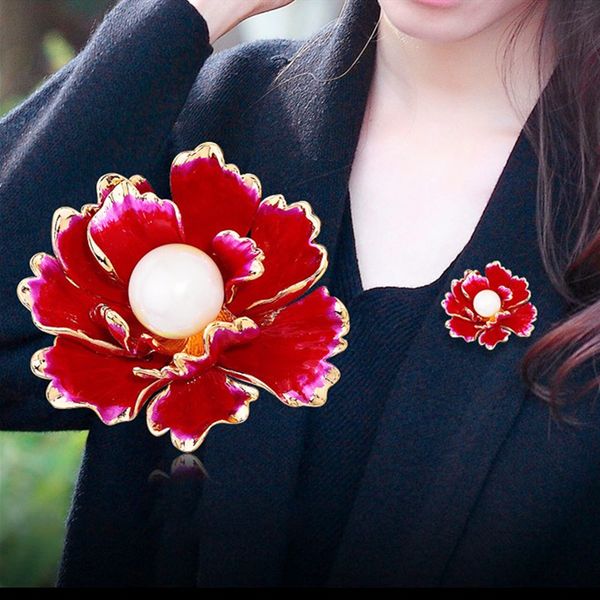 simulated pearl large flower party banquet wedding scarf brooch pins jewelry gift elegant women dress red enamel peony brooches, Gray
simulated pearl large flower party banquet wedding scarf brooch pins jewelry gift elegant women dress red enamel peony brooches, Gray