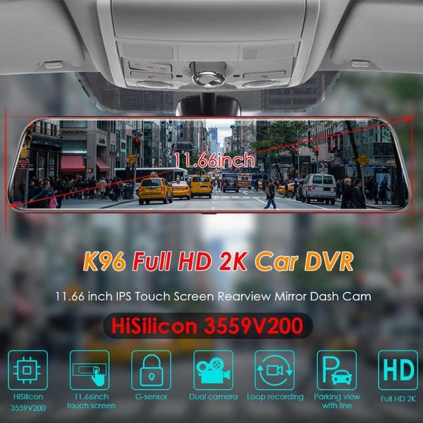 k96 full hd 2k car dvr camera dual lens 11.66 inch rearview mirror dashcam g-sensor with rearview mirror car electronic
k96 full hd 2k car dvr camera dual lens 11.66 inch rearview mirror dashcam g-sensor with rearview mirror car electronic
