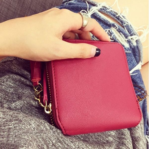2020 new ladies leather wallet leather short zipper small wallet coin purse women wallets womens wallets and purses, Red;black
2020 new ladies leather wallet leather short zipper small wallet coin purse women wallets womens wallets and purses, Red;black