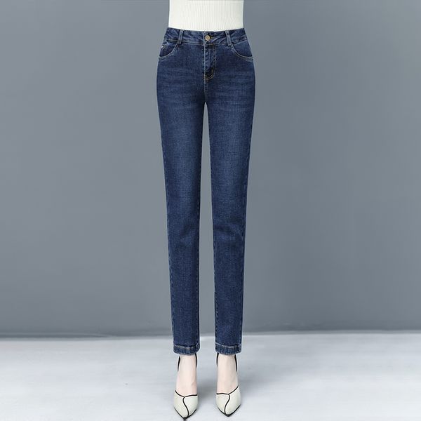 jeans women spring and autumn 2020 new straight trousers high waist slim casual pants 186, Blue
jeans women spring and autumn 2020 new straight trousers high waist slim casual pants 186, Blue