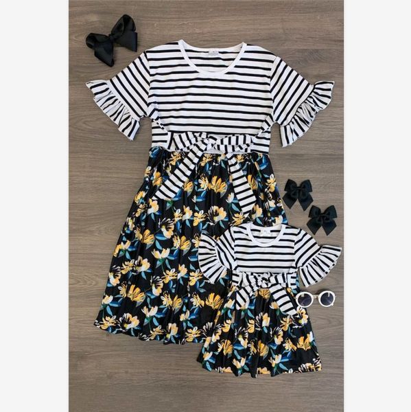 2019 england plaid printed lotus leaf sleeves waist banded parent-child hooded skirt women's dress, Blue
2019 england plaid printed lotus leaf sleeves waist banded parent-child hooded skirt women's dress, Blue