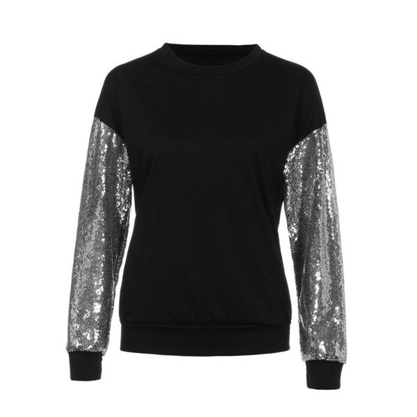 women's blouses & shirts casual sequined blouse long sleeve women and polka dot stitching o-neck spring autumn roupa feminina, White
women's blouses & shirts casual sequined blouse long sleeve women and polka dot stitching o-neck spring autumn roupa feminina, White