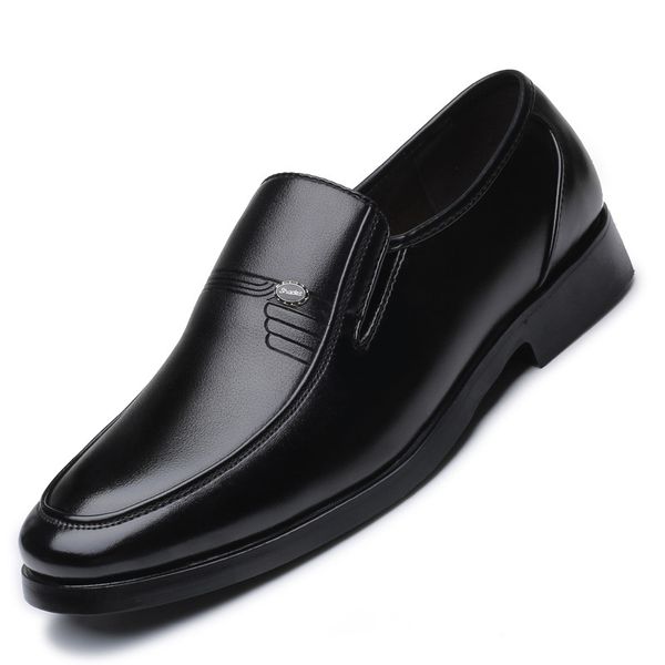 men leather formal business shoes male office work flat shoes breathable party wedding anniversary shoes, Black
men leather formal business shoes male office work flat shoes breathable party wedding anniversary shoes, Black