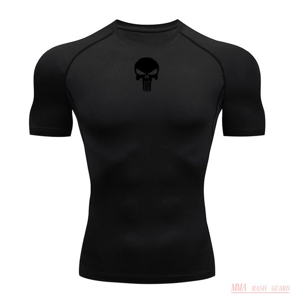 short t-shirt skull male running tights summer gym fitness muscle shirt compression track suit punisher tactical t-shirt men, Black;blue
short t-shirt skull male running tights summer gym fitness muscle shirt compression track suit punisher tactical t-shirt men, Black;blue