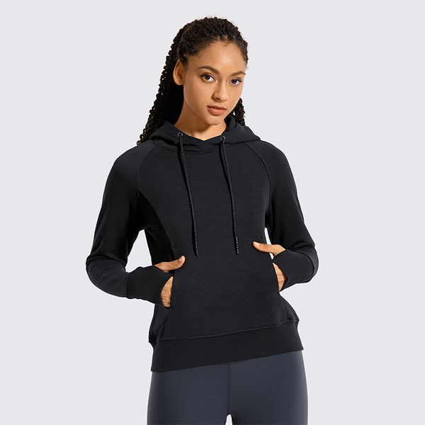 crz yoga women's cotton pullover hoodies drawstring hooded sweatshirt with kangaroo pocket thumbholes, White;black
crz yoga women's cotton pullover hoodies drawstring hooded sweatshirt with kangaroo pocket thumbholes, White;black