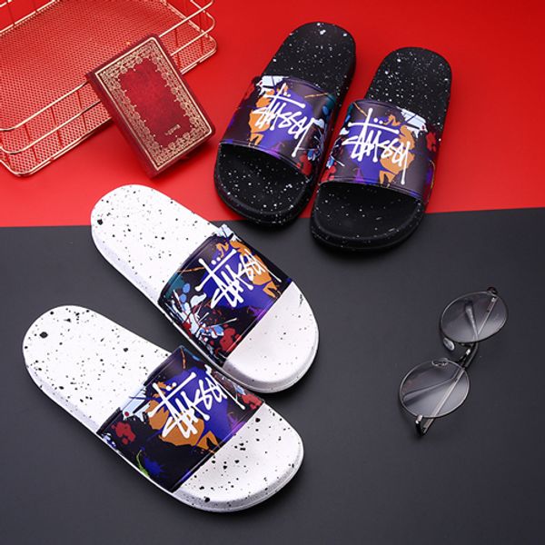2019 fashion designer slides sandals men women shoes fashion wide flat slippers luxury beach flip flops sandals, Black
2019 fashion designer slides sandals men women shoes fashion wide flat slippers luxury beach flip flops sandals, Black