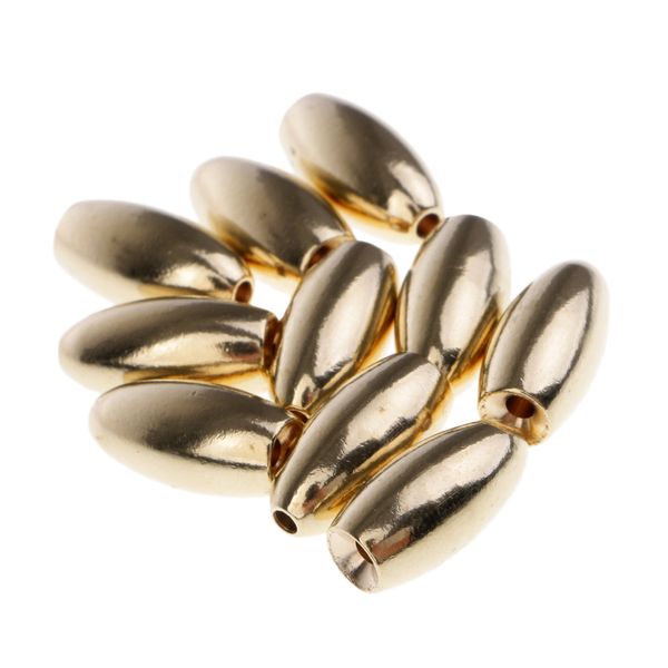 10x brass weights drop sslider sea fishing tackle snag sinkers