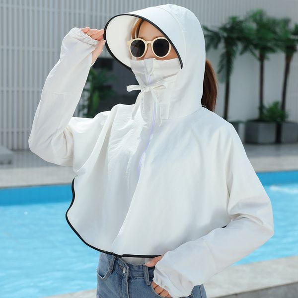 sun protection clothing female 2019 summer new style lace-up even brim e-bike shawl uv-protection coat and cap one-piece sun pro, Tan;black
sun protection clothing female 2019 summer new style lace-up even brim e-bike shawl uv-protection coat and cap one-piece sun pro, Tan;black
