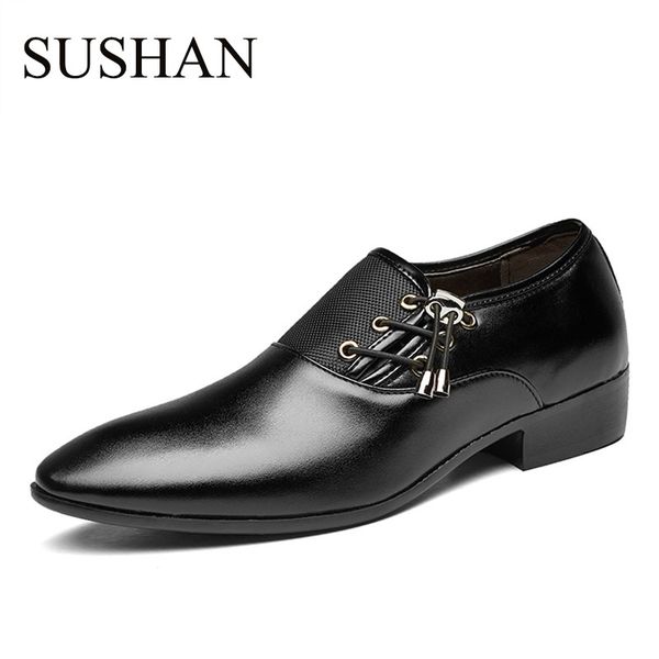 men's dress shoes patent leather shoes pointed toe men formal for business oxford zapatos de hombre flat big size 38-48, Black
men's dress shoes patent leather shoes pointed toe men formal for business oxford zapatos de hombre flat big size 38-48, Black