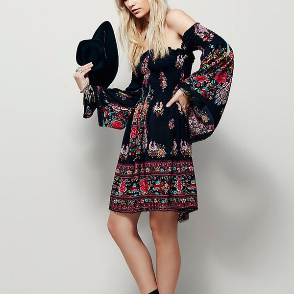 new summer women floral short dress offer shoulder behomian beach pretty female dress mini dresses slash nack dress, Black;gray
new summer women floral short dress offer shoulder behomian beach pretty female dress mini dresses slash nack dress, Black;gray