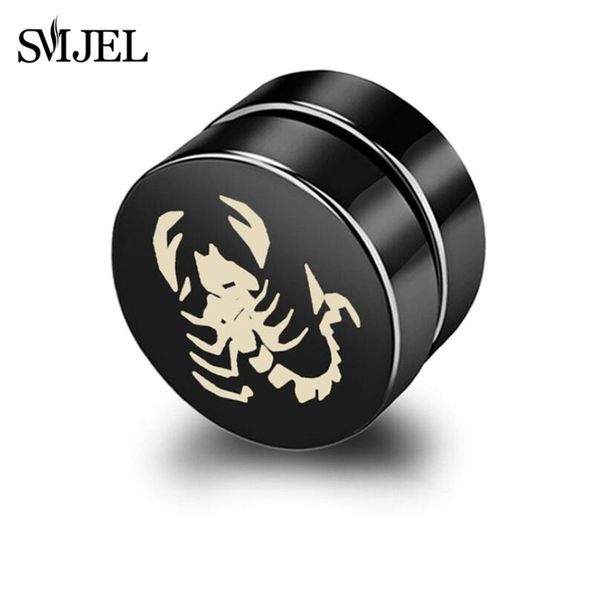 smjel rock style men skull earrings black strong magnet magnetic ear stud punk earrings gift men women accessories jewelry bijou, Silver
smjel rock style men skull earrings black strong magnet magnetic ear stud punk earrings gift men women accessories jewelry bijou, Silver