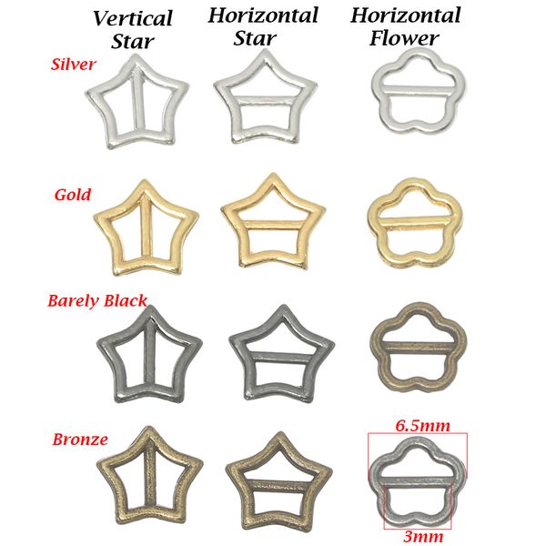 3/6pcs/pack metal flower star shoes mini buttons 3mm tri-glide belt buckles for diy doll clothes handmade sewing accessories
3/6pcs/pack metal flower star shoes mini buttons 3mm tri-glide belt buckles for diy doll clothes handmade sewing accessories