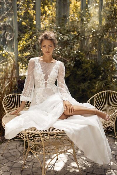 lihi hod 2020 country wedding dresses a line bridal gowns lace appliqued long sleeve wedding dress jewel neck robes de mariée, White
lihi hod 2020 country wedding dresses a line bridal gowns lace appliqued long sleeve wedding dress jewel neck robes de mariée, White