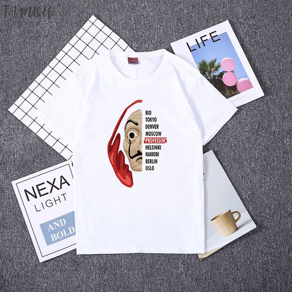 la casa de women papel women tshirt money heist the house of paper camiseta t shirt dali mask casa de papel short, White
la casa de women papel women tshirt money heist the house of paper camiseta t shirt dali mask casa de papel short, White