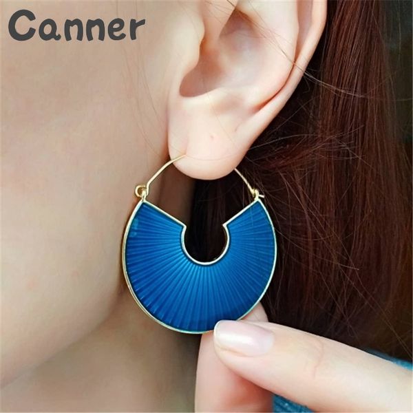 canner vintage hoop earrings round acrylic fan-shaped earrings for woman femme blue geometric jewelry brincos gifts a40, Golden;silver
canner vintage hoop earrings round acrylic fan-shaped earrings for woman femme blue geometric jewelry brincos gifts a40, Golden;silver