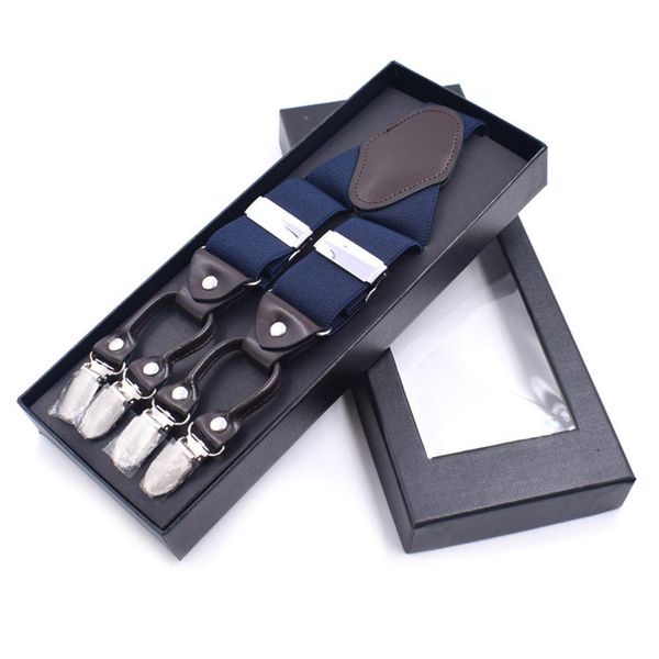 male shirt suspenders black solid 6 clips braces male fashion western-style trousers strap father/husband's gift 3.5*120cm, Black;white
male shirt suspenders black solid 6 clips braces male fashion western-style trousers strap father/husband's gift 3.5*120cm, Black;white