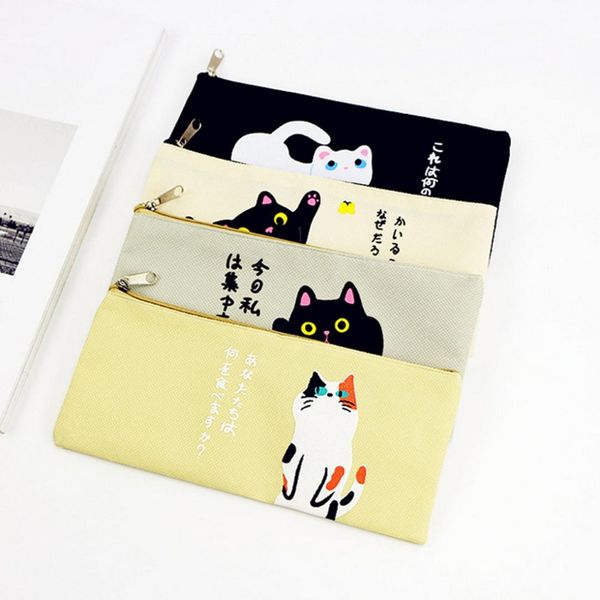 cat prints cartoon pencil case student pen box stationery box oxford pen bag school supply
cat prints cartoon pencil case student pen box stationery box oxford pen bag school supply
