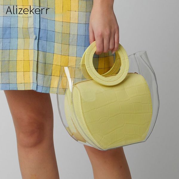 clear pvc jelly purse and handbag women summer ring handle crocodile pattern bucket transparent jelly bags tote casual female
clear pvc jelly purse and handbag women summer ring handle crocodile pattern bucket transparent jelly bags tote casual female
