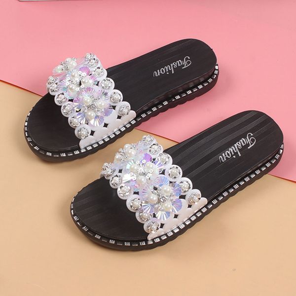 summer women slippers shiny crystal slides women casual beach shoes flat sandals non-slip flip flops slippers shoes, Black
summer women slippers shiny crystal slides women casual beach shoes flat sandals non-slip flip flops slippers shoes, Black