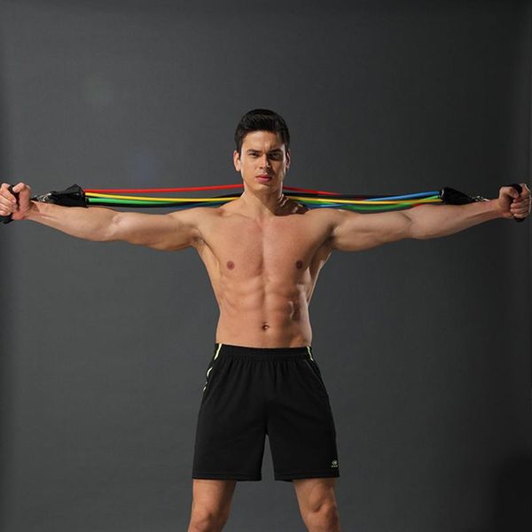 11pcs/set yoga fitness rubber tubes resistance bands expander band stretch training gyms body training workout elastic pull rope 
11pcs/set yoga fitness rubber tubes resistance bands expander band stretch training gyms body training workout elastic pull rope