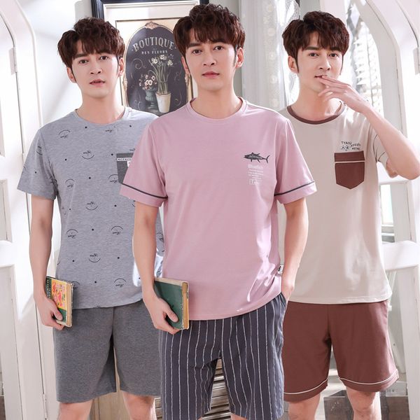 2020 pajamas sleeping suits summer new short sleeve capri pants youth boy pullover tracksuit combed cotton pijamas men sleepwear, Black;brown
2020 pajamas sleeping suits summer new short sleeve capri pants youth boy pullover tracksuit combed cotton pijamas men sleepwear, Black;brown