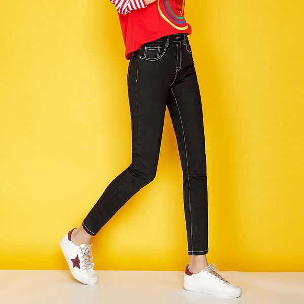 leijijeans autumn plus size l-6xl two solid color mid waist full length light washed high elastic women skinny pencil jeans 7258, Blue
leijijeans autumn plus size l-6xl two solid color mid waist full length light washed high elastic women skinny pencil jeans 7258, Blue