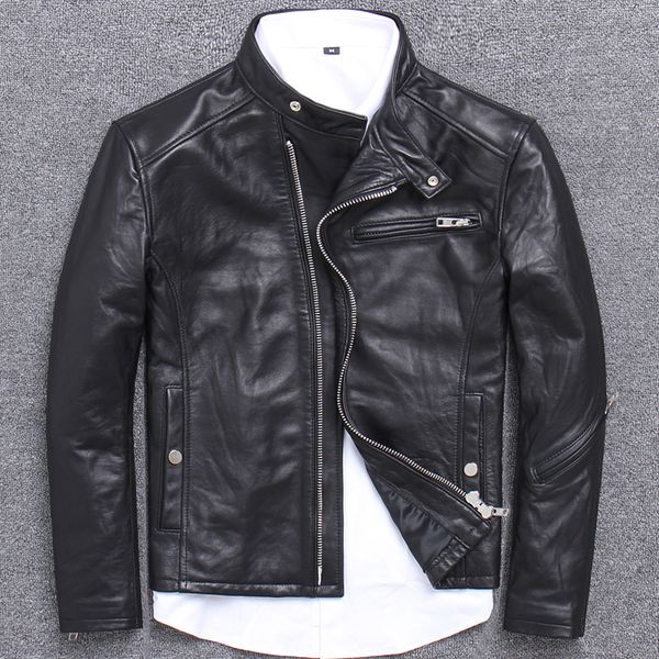 real genuine leather jacket men 100% sheepskin coat vintage short biker motorcycle jacket men chaqueta cuero hombre u-1808 j3200, Black
real genuine leather jacket men 100% sheepskin coat vintage short biker motorcycle jacket men chaqueta cuero hombre u-1808 j3200, Black