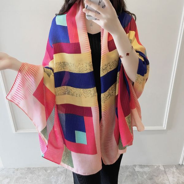 180cm long scarf warm women's soft thickness bali yarn scarf autumn and winter stripes color ladies sunscreen beach towel shawl scarves, Blue;gray
180cm long scarf warm women's soft thickness bali yarn scarf autumn and winter stripes color ladies sunscreen beach towel shawl scarves, Blue;gray